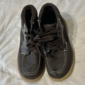 Youth Size‎ 1 Dark Brown Scott David Chukka Lace Up Leather Boots Read